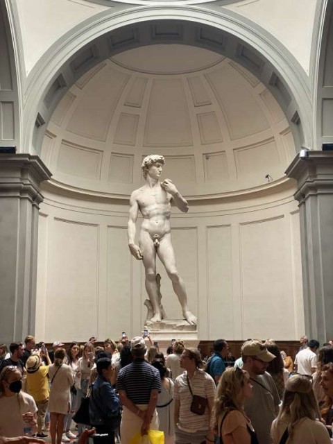 Michelangelo's David at the Academy of Art