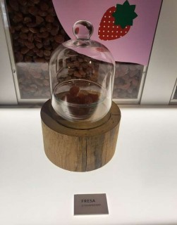 Glass jar of fresh strawberries