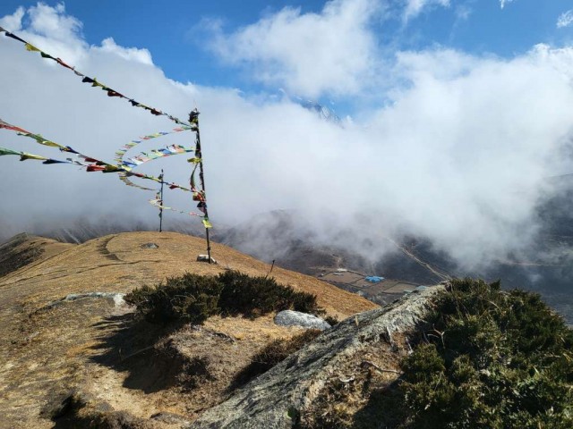 Prayer Flags in the hills.