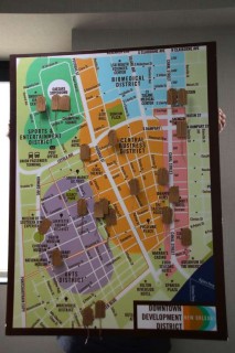 Map of districts the Downtown Development District Safety Rangers cover